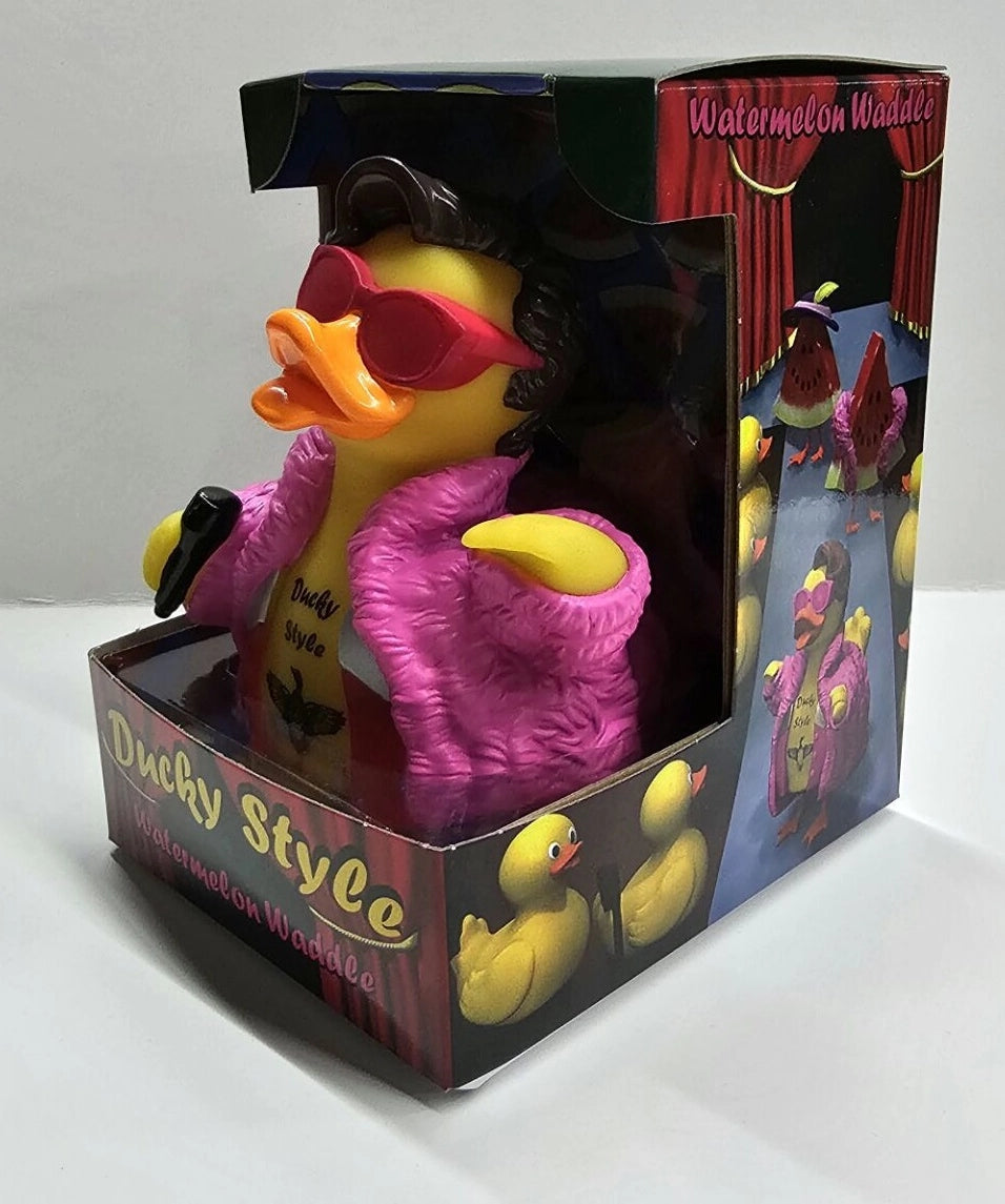 Ducky Styles - Watermelon Waddle Rubber Duck